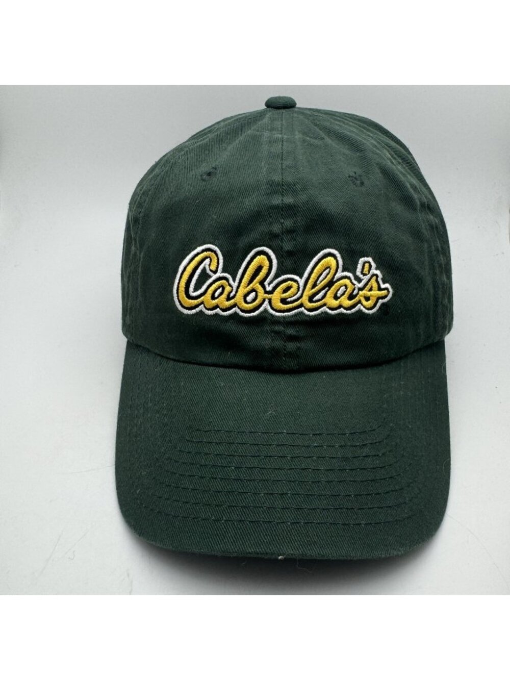 Cabela's "World's Foremost Outfitter" Green Embroidered Baseball Cap Hat